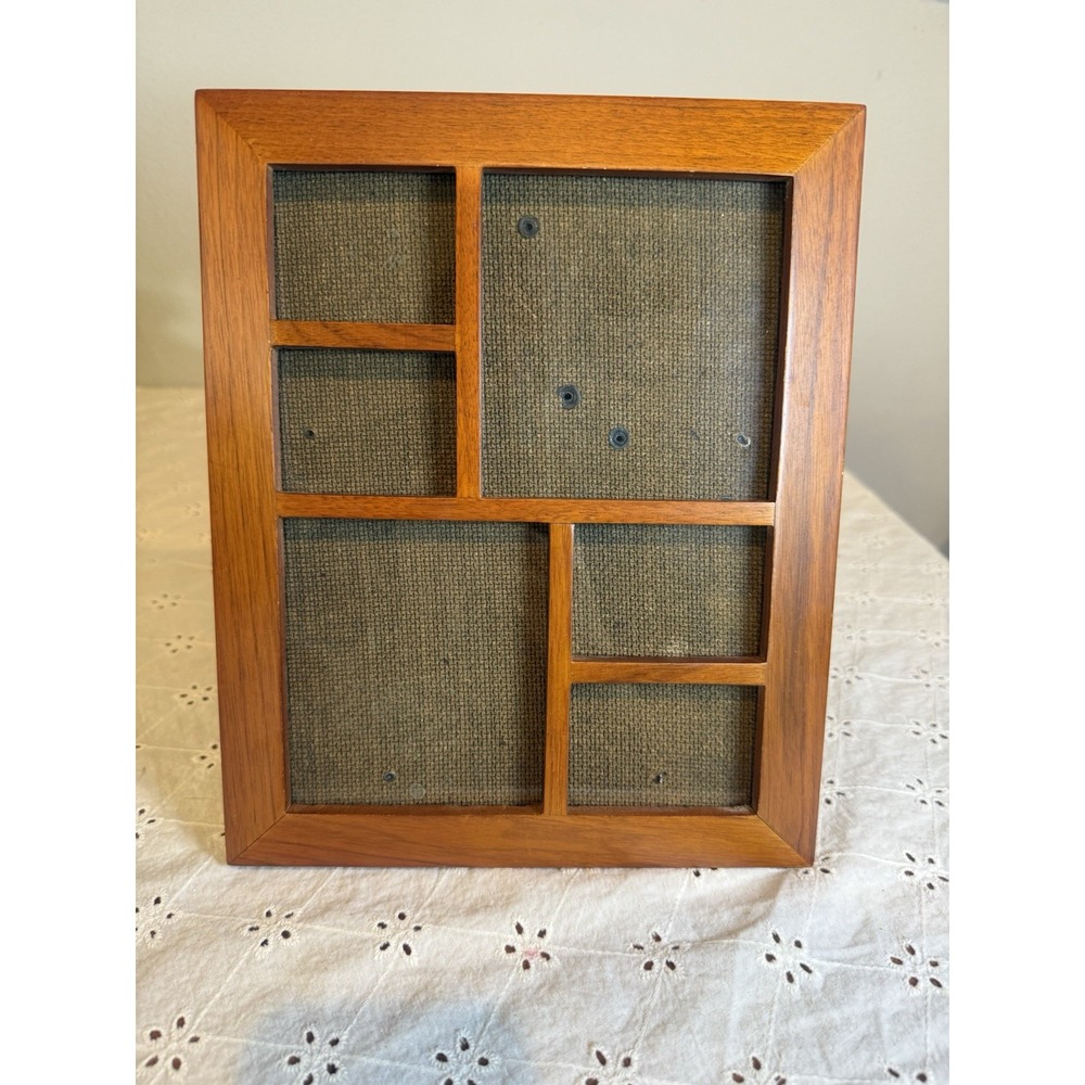 Vintage Wooden Multi Photo‎ Picture Frame Collage Tabletop & Wall Display